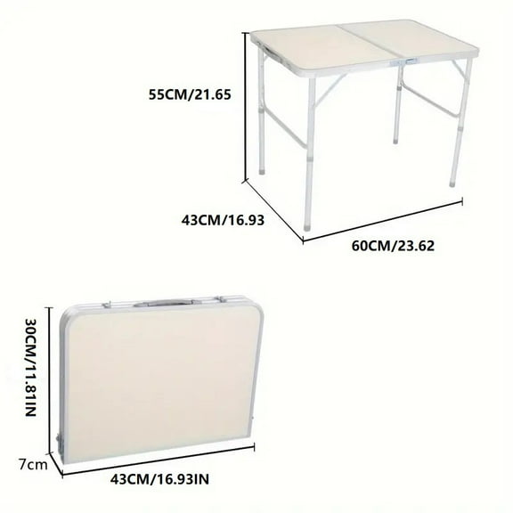 Small outdoor folding table