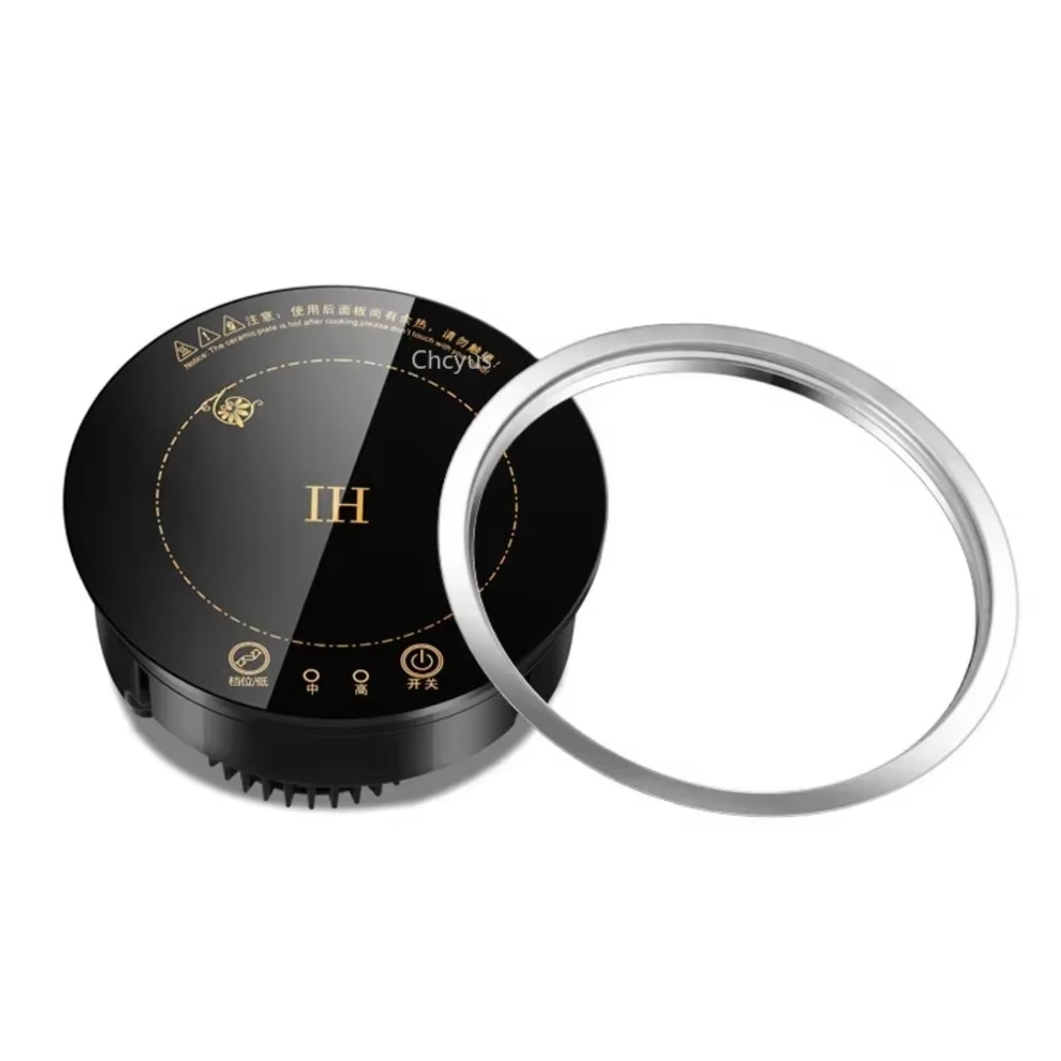 Small and powerful 800W commercial embedded round hot pot induction