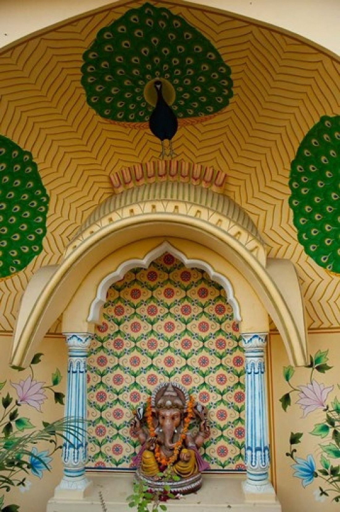 Small shrine to Ganesh Jaipur Rajasthan India Canvas Art - Inger Hogstrom DanitaDelimont (24 x 36)