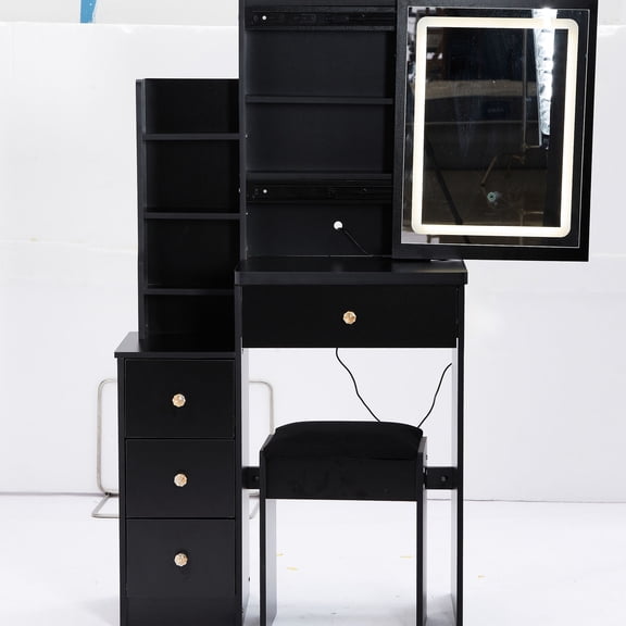 Small - sized Model - Touch - operated Tri - color Mirror Lighting - For Small - space Dormitories - Simple Hardware Packaging