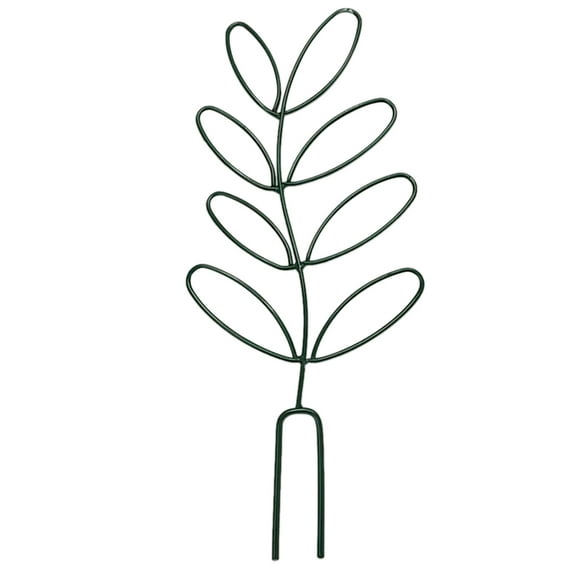 Small trellis for potted plants, wrought iron, leaf shape, garden trellis for indoors and outdoors, decorative climbing plant support, trellis for vines and roses