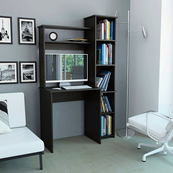 Small yet Practical Build - Perfect for Distance Learning, Elevated Shelves for Accessories