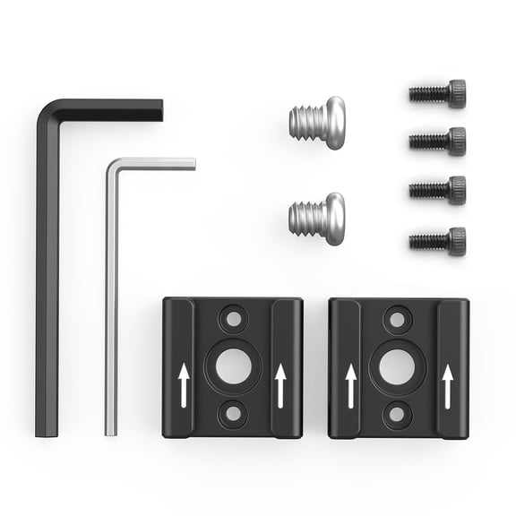 SmallRig 2pcs Cold Shoe Mount Adapter Bracket with 1/4" Thread Hole for Cameras