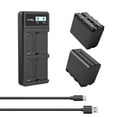 thumbnail image 1 of SmallRig 3823 Sony Batteries (2 Pack) and USB Dual Charger Sony NP-F970, Black, 1 of 9