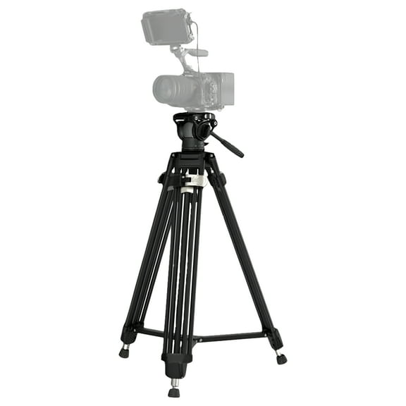 SmallRig AD-80 FreeBlazer Heavy-Duty Tripod System, 75" Video Tripod with Fluid Head, One-Step Height Adjust, Dual-Mode QR Plate, Load up to 17lbs, Professional Tripod for Camera - 4163