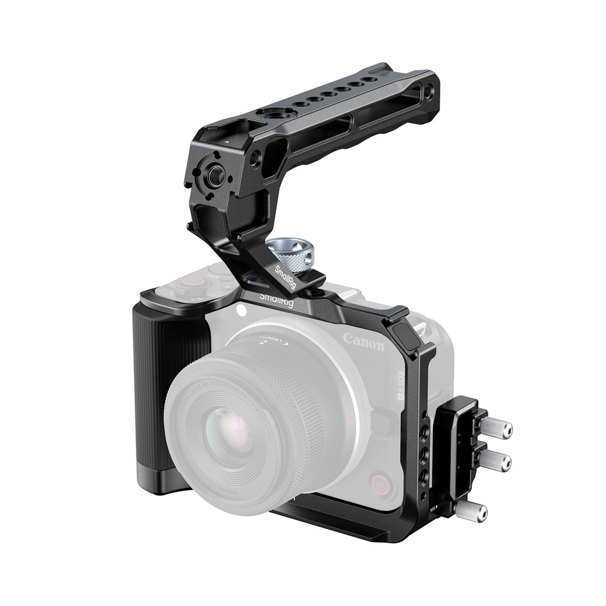 Camera Rig R50 SmallRig Cage Kit with Top Handle for Canon EOS R50 V Camera, Black ...