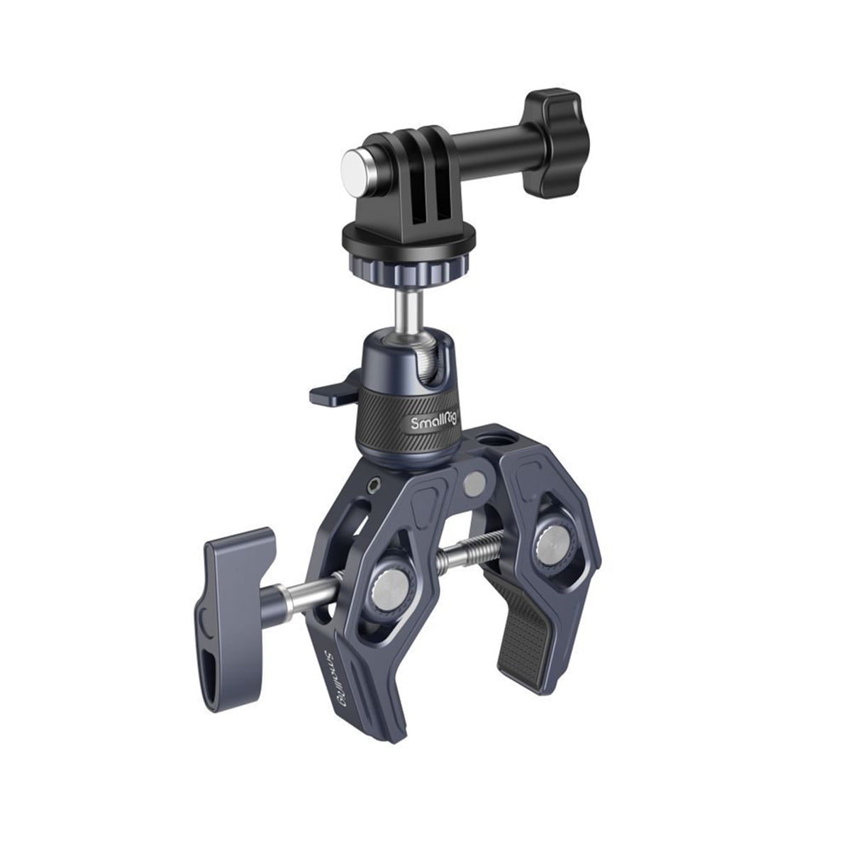 SmallRig Camera Mount Clamp, Gopro Motorcycle and Bike Handlebar Mount Kit, Super Clamp for DSLR, Action Camera, Gopro, Insta360, LED Light, Monitor, Max Load 3.5KG - 4102B
