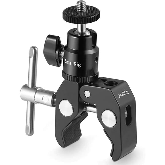 SmallRig CoolClamp Mount with 1/4" Screw Ball Head Mount