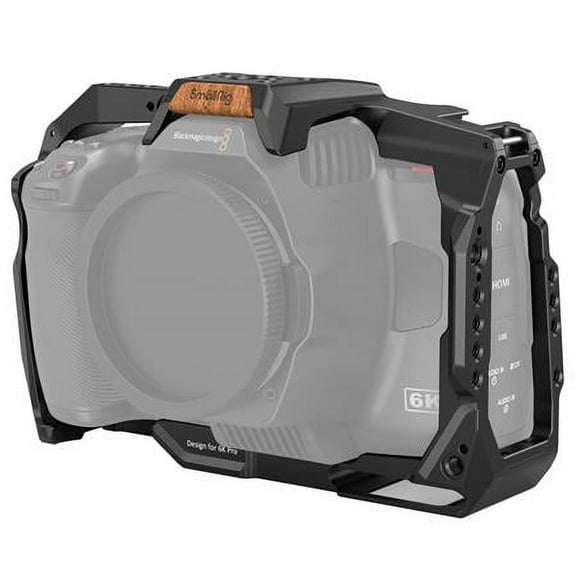 SmallRig Full Cage Compatible with BMPCC 6K Pro Only for Blackmagic Pocket Cinema Camera 6K Pro, Built-in NATO Rail & Cold Shoe Mount - 3270