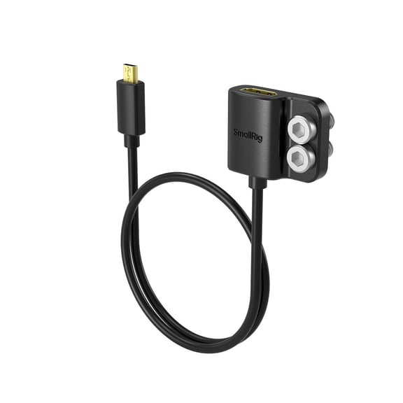 SmallRig Micro-HDMI Male to HDMI Female Data Adapter Cable for Camera