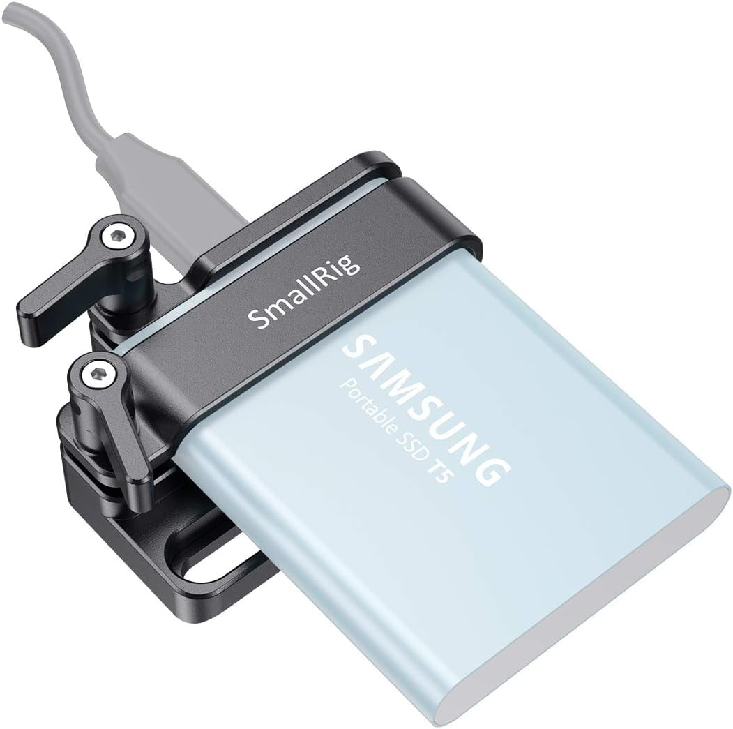 SmallRig Mount Bracket SSD Holder for Samsung T5 SSD with 1/4”-20 ...