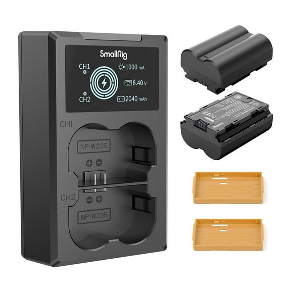 SmallRig NP-W235 Camera Battery and Charger Kit for FUJIFILM X-T4X-T5|X-H2S 3822