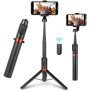 SmallRig Portable Selfie Stick Tripod with Bluetooth Remote Extendable Travel Lightweight Rechargeable Tripod Stand for Selfie, Live Streaming, Video Conference, Compatible with All Phones -3636
