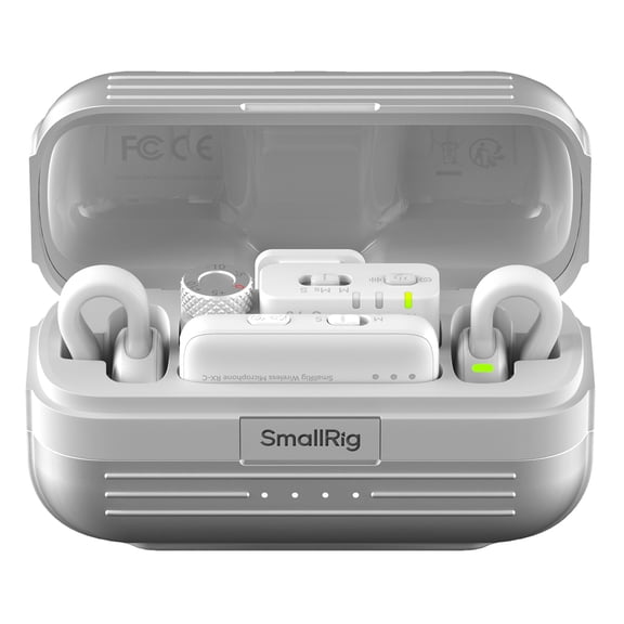 SmallRig S 70 Wireless Microphone System with Charging Case, White