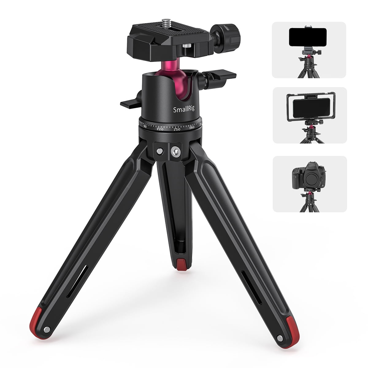 SmallRig Tabletop Mini Tripod with Panoramic Ball Head