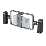 SmallRig Universal Phone Cage, Smartphone Video Rig Kit with Handles, Handheld Filmmaking Vlogging Case Stabilizer for Videomaker, for iPhone for Samsung for Pixel and Other Android Phones - 4121