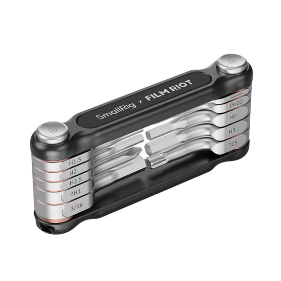 SmallRig x FILM RIOT 10-In-1 Folding Wrench Set with Multiple Angle Positioning, Black