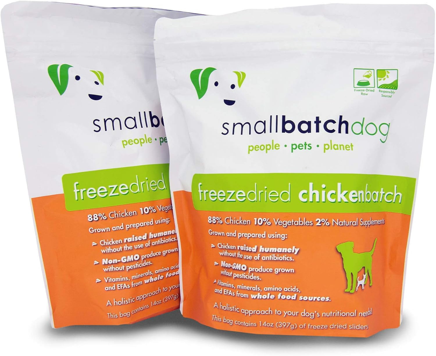 Smallbatch Pets FreezeDried Premium Raw Food Diet for Dogs, 2Pack