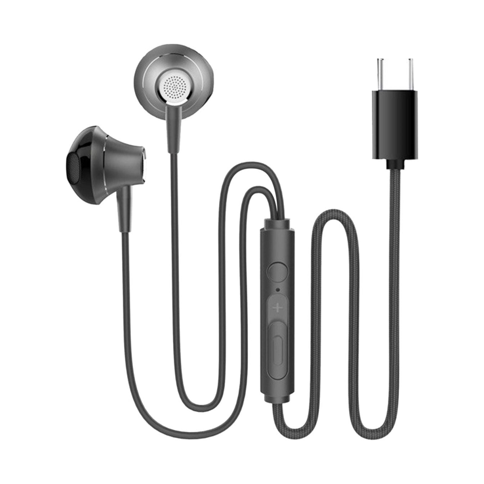 Smallest Earbuds Ever Type C Metal Headphones In Ear Stereo Mobile