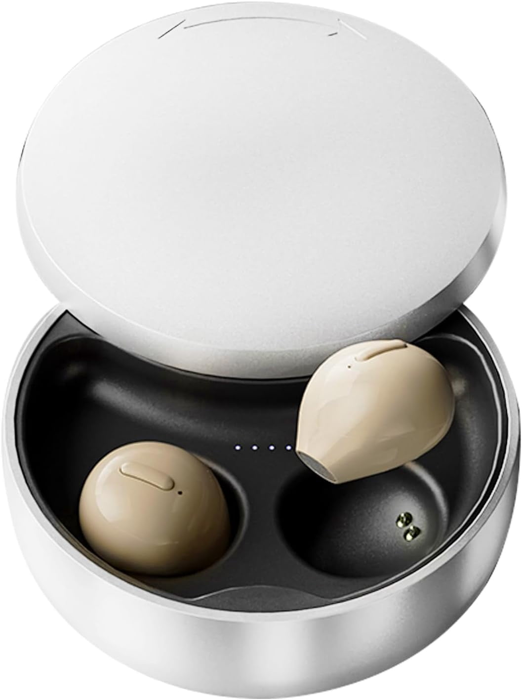 Smallest Invisible Earbuds Wireless Ear Buds Bluetooth in Ear Mini Discreet Small Tiny Earpiece Sleep Earbuds Hidden with Charging Case Headphones for Small Ears Work Sleeping Android