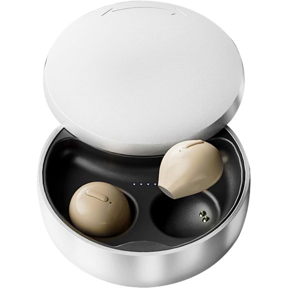 Smallest Invisible Earbuds Wireless Ear Buds Bluetooth in Ear Mini Discreet Small Tiny Earpiece Sleep Earbuds Hidden with Charging Case Headphones for Small Ears Work Sleeping Android