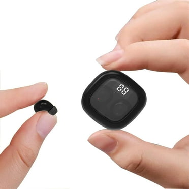 Smallest Invisible Mini Earbuds Wireless Bluetooth, Low Profile Micro Tiny Discreet Hidden Earbuds for Work,Invisible Sleep Wireless Earphone IPX6 Waterproof for Small Ear Canals(Black)