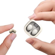 Smallest Invisible Mini Earbuds Wireless Bluetooth, Low Profile Micro Tiny Discreet Hidden Earbuds for Work, Small Headphones, Invisible Sleep Wireless Earphone IPX5 Waterproof for Small Ear Canals