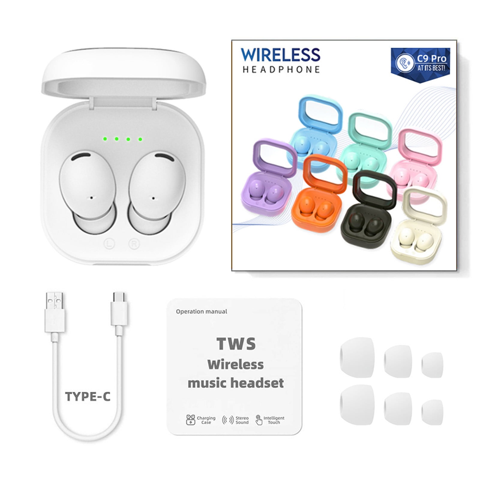 Smallest Invisible Mini Earbuds Wireless Bluetooth, Low Profile Micro