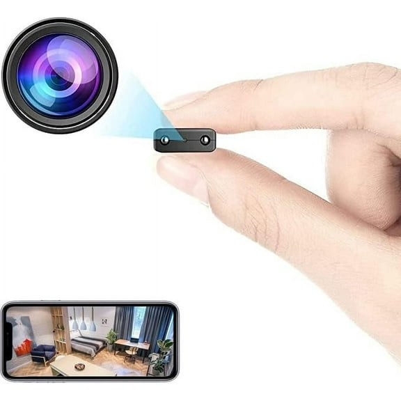 Smallest Spy WiFi IP Camera,Wireless Remote Camera,HD1080P Security Camera, Nanny Cam,Baby Monitor with Upgraded Night Vision,AI Human Motion Detection,Cloud Storage for Security with iOS Android APP