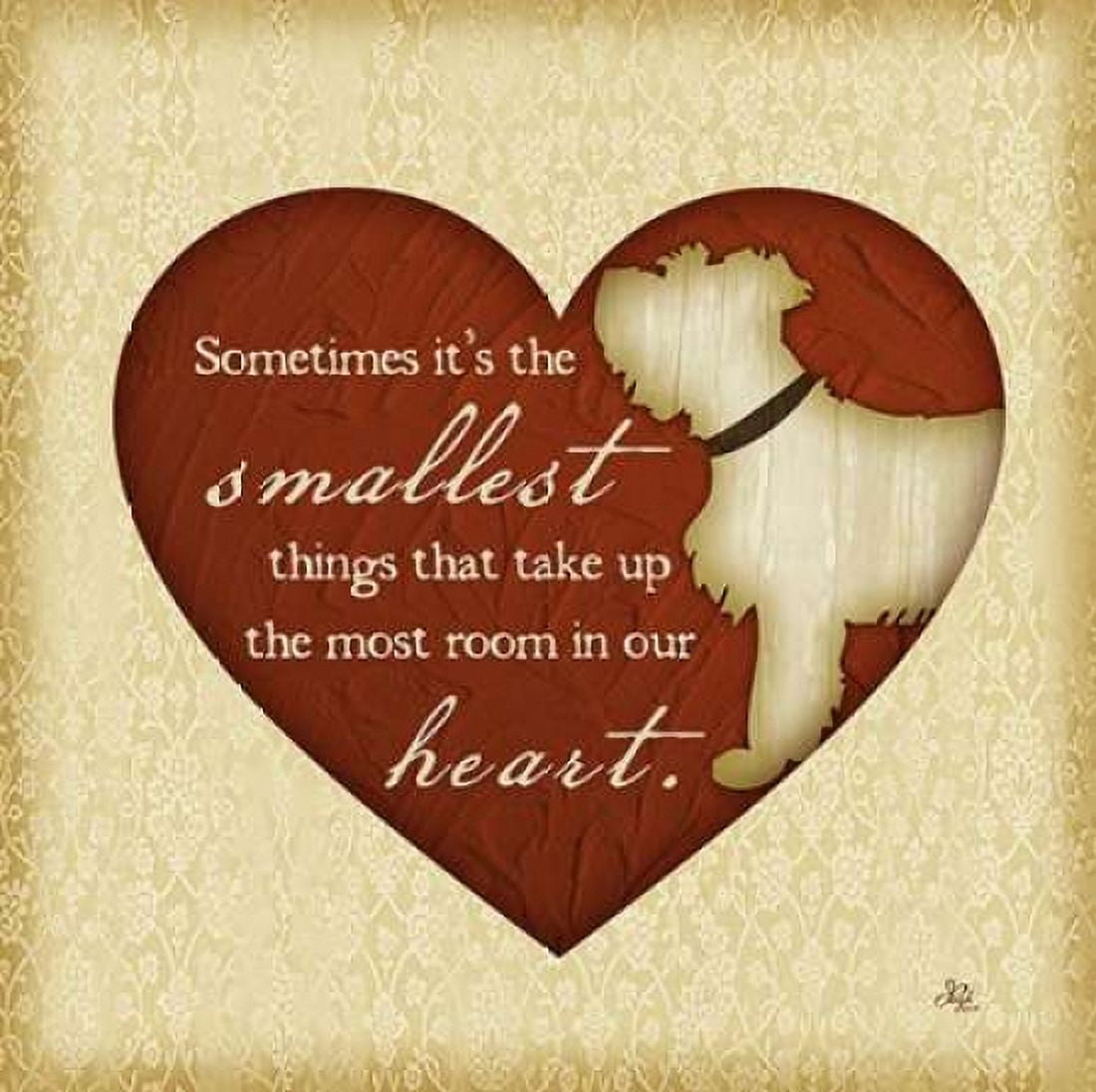 Smallest Things - Dog Canvas Art - Jennifer Pugh (24 x 24)