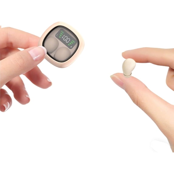 Smallest Wireless Bluetooth Invisible Earbuds - Low Profile, Micro, Discreet Mini Earbuds for Small Ear Canals - Spy Earpiece