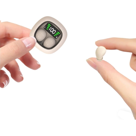 Smallest Wireless Bluetooth Invisible Earbuds - Low Profile, Micro, Discreet Mini Earbuds for Small Ear Canals - Spy Earpiece