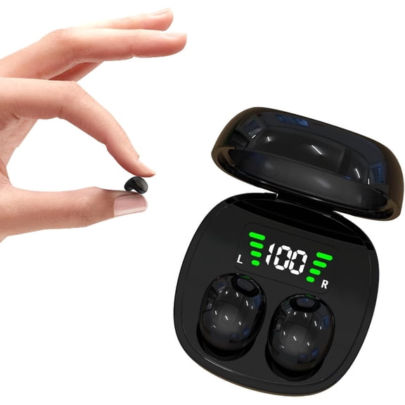 Smallest Wireless Bluetooth Invisible Earbuds - Low Profile, Micro, Discreet Mini Earbuds for Small Ear Canals - Spy Earpiece