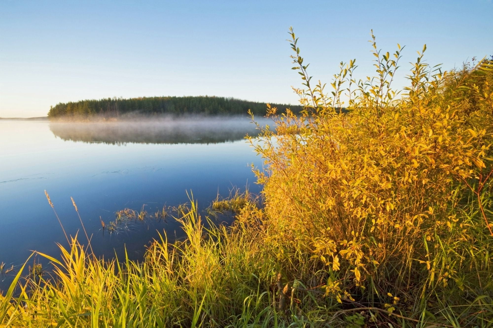 Smallfish Lake In Porcupine Hills Saskatchewan Canada Canvas Art - Dave Reede Design Pics (18 x 12)