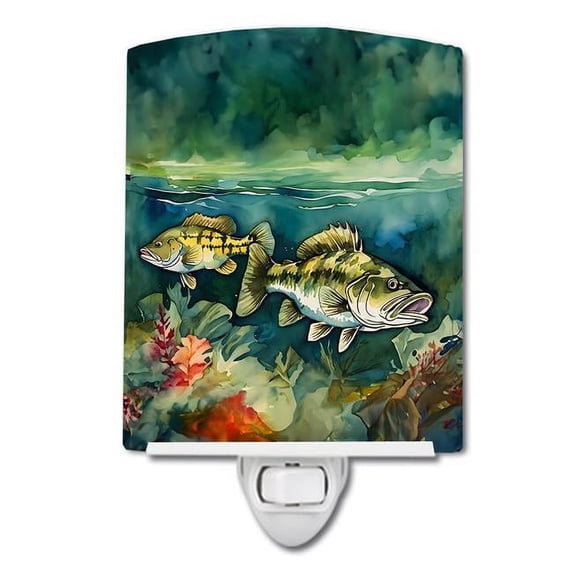 Smallmouth Bass Ceramic Night Light 4 in x 6 in