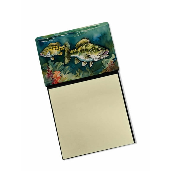 Smallmouth Bass Sticky Note Holder 3.25 in x 5.25 in