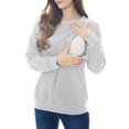 thumbnail image 2 of Women's Short Sleeve Maternity Nursing Tops Shirts For Breastfeeding 2 of 9