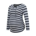 thumbnail image 1 of Long Sleeve Pregnancy Shirt Hoodie Maternity Tops Clothes for Women, 1 of 4