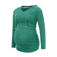 thumbnail image 1 of Smallshow Long Sleeve Pregnancy Shirt Hoodie Maternity Tops Clothes for Women, 1 of 4