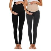 SMALLSHOW Women's Maternity Leggings Casual Pregnancy Pants Clothes