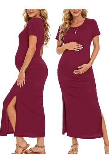 slim fit dress slacks Maternity & Nursing Midi Sweater Dress main image 0