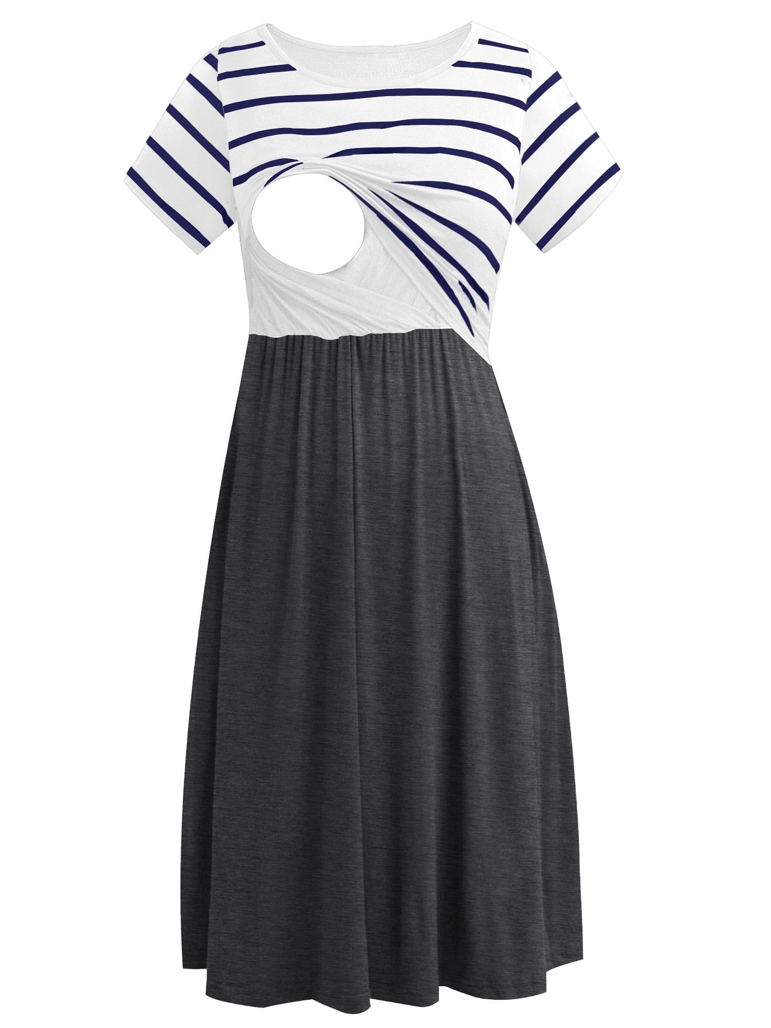 grey nursing dress Ripe Crop Top Nursing Dress (Olive White)