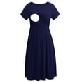 thumbnail image 1 of Women's Short Sleeve Maternity Nursing Dresses Breastfeeding Clothes, 1 of 6