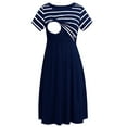 thumbnail image 1 of Women's Short Sleeve Maternity Nursing Dresses Breastfeeding Clothes, 1 of 6