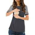 thumbnail image 1 of Women's Short Sleeve Maternity Nursing Shirt for Breastfeeding, 1 of 4