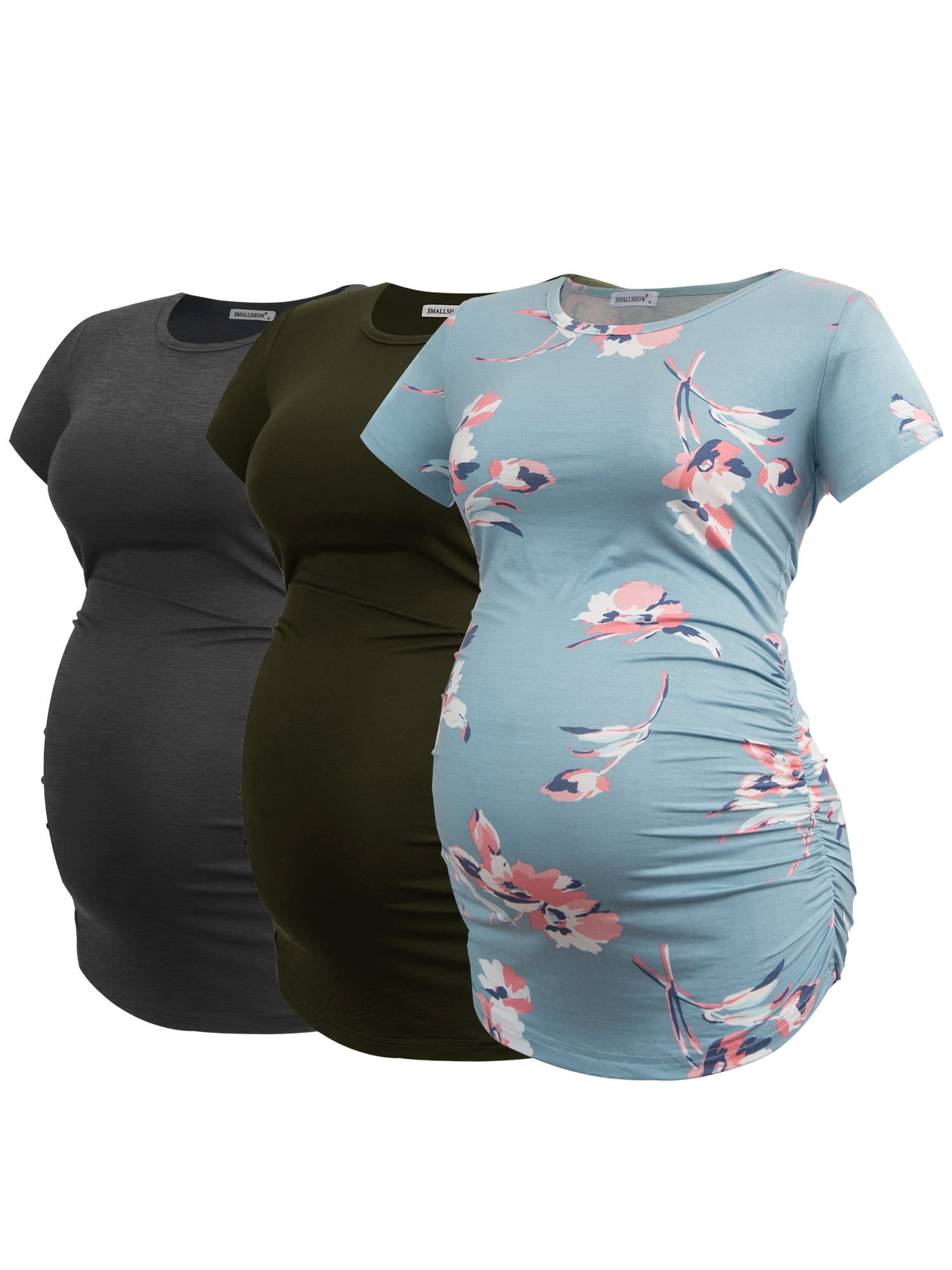  Maternity Shirts Dressy Women's Maternity Tops 3 Pack