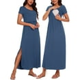 thumbnail image 1 of Women's Split Maternity Long Dresses Nursing Dresses for Breastfeeding, 1 of 5