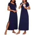 thumbnail image 1 of Women's Split Maternity Long Dresses Nursing Dresses for Breastfeeding, 1 of 6
