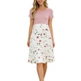 thumbnail image 1 of Women's Summer Dress Casual Short Sleeve Dress with Pockets, 1 of 5
