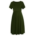 thumbnail image 1 of Women's Summer Dress Casual Short Sleeve Dress with Pockets, 1 of 4